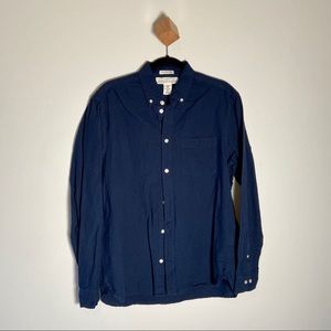 L.O.G.G. Button Up Shirt Navy Long Sleeve